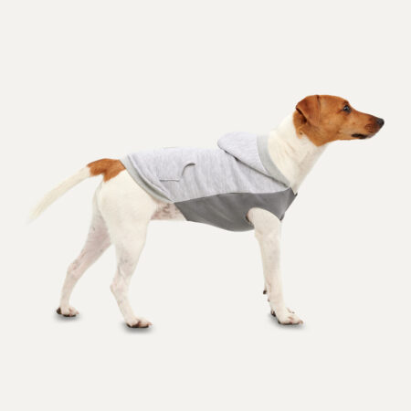 Gooeez Kangaroo Fleece Hoodie Heather Grey/Grey