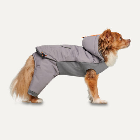Gooeez Hooded Full Body Snowsuit Light Grey/Grey
