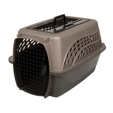 Petmate 2 Door Top Load Kennel S Brown